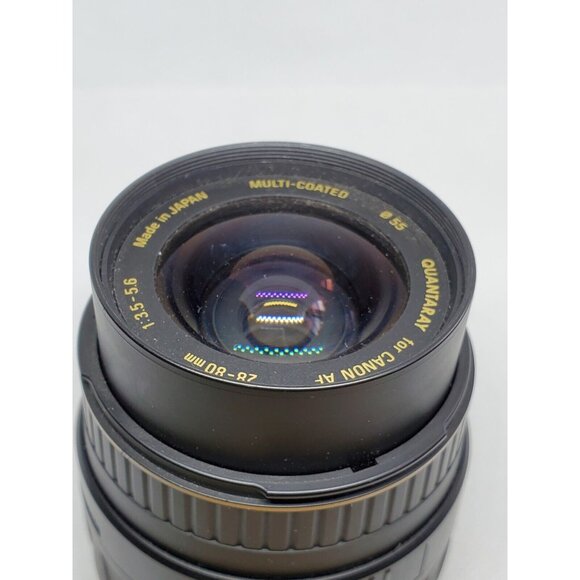 Quantaray 28-80mm f/3.5-5.6 AF Lens for Canon – Multi-Coated Vintage Japan Optic - Picture 10 of 12
